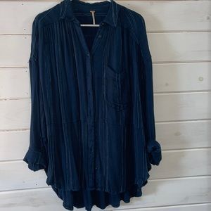 Free people flowy button down
